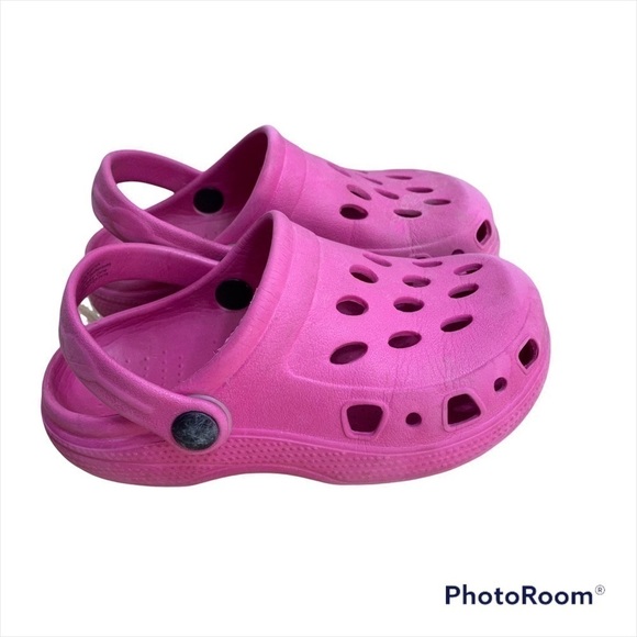 Pink Caged Sandals 8/9 Toddler Girl Closed Toe Kids - Picture 1 of 7